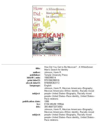 descargar libro How Did You Get to Be Mexican- A White-Brown Man's Search for Identity
